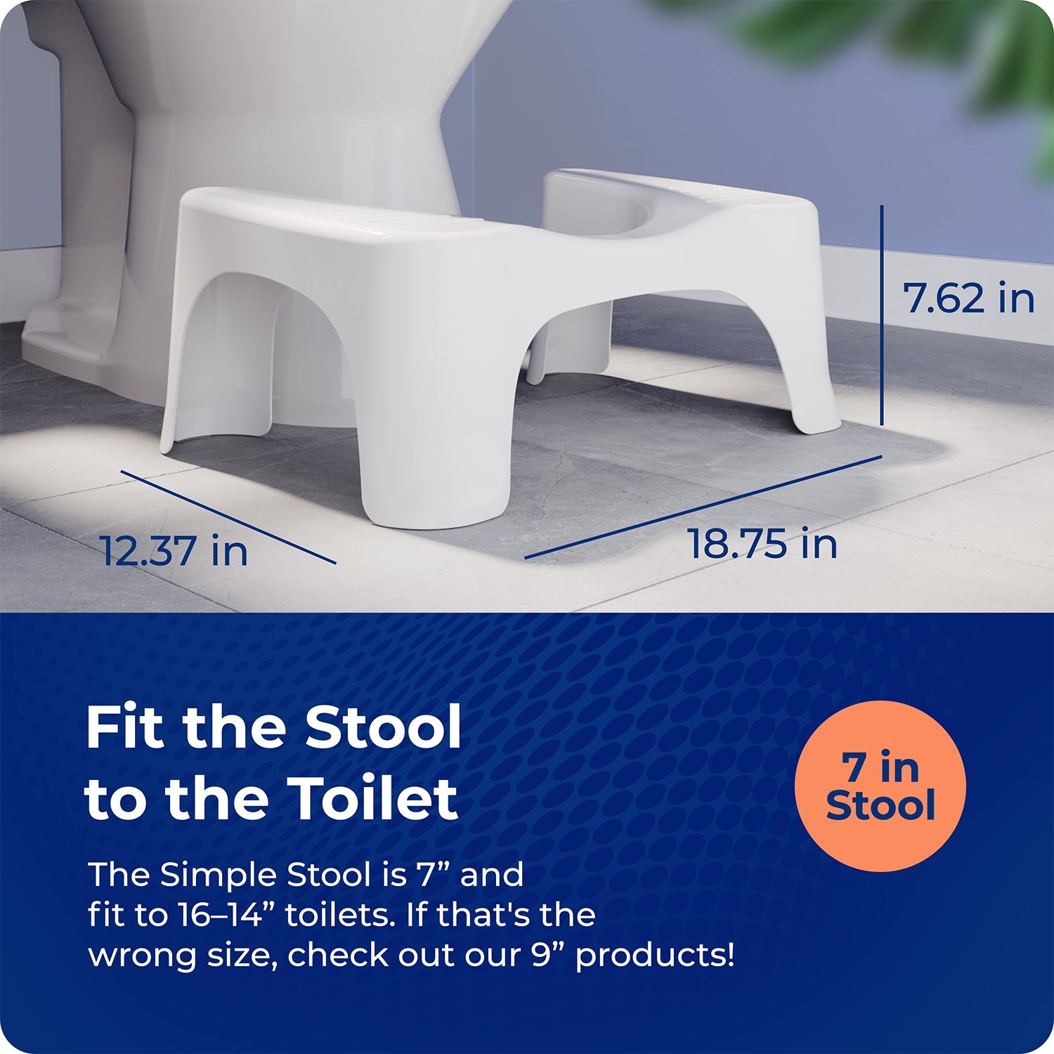 Simple Toilet Stool (available in multiple colors)